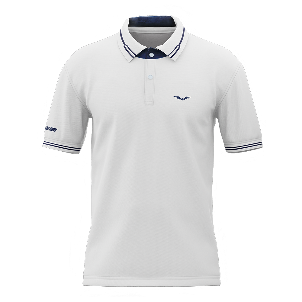 Camiseta Polo Blanca - Licra Algodón