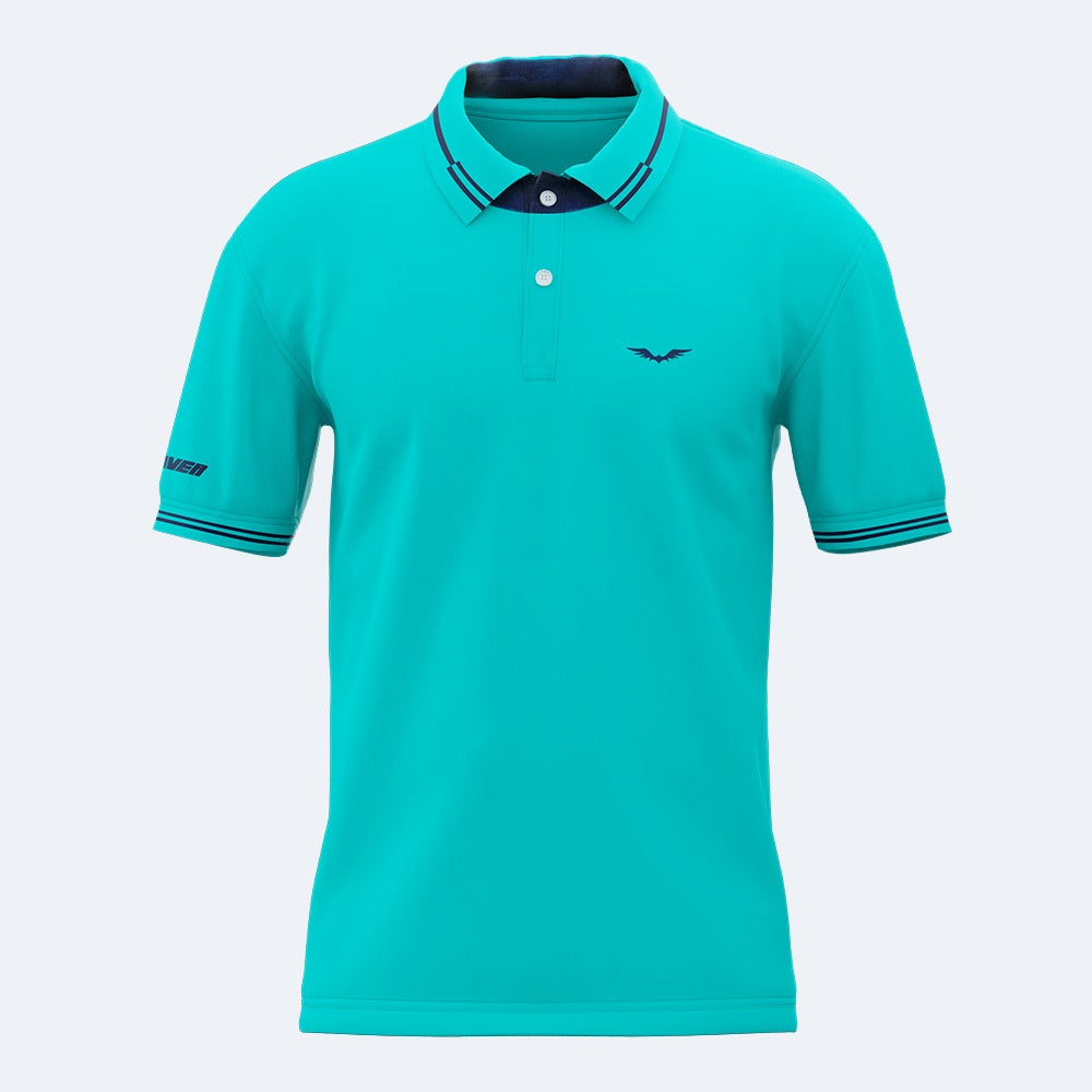 Camiseta Polo Verde Menta - Seda fría