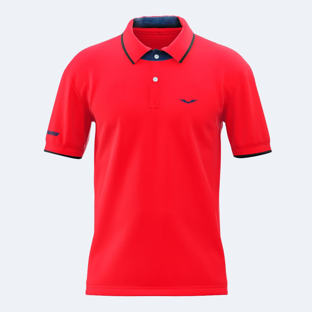 Camiseta Polo Roja - Seda fría