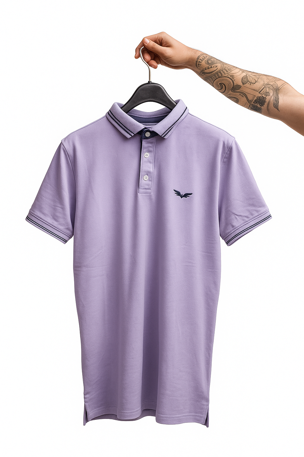 Camiseta Polo Purpura - Licra Algodón