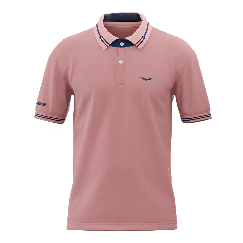 Camiseta Polo Rosa - Licra Algodón